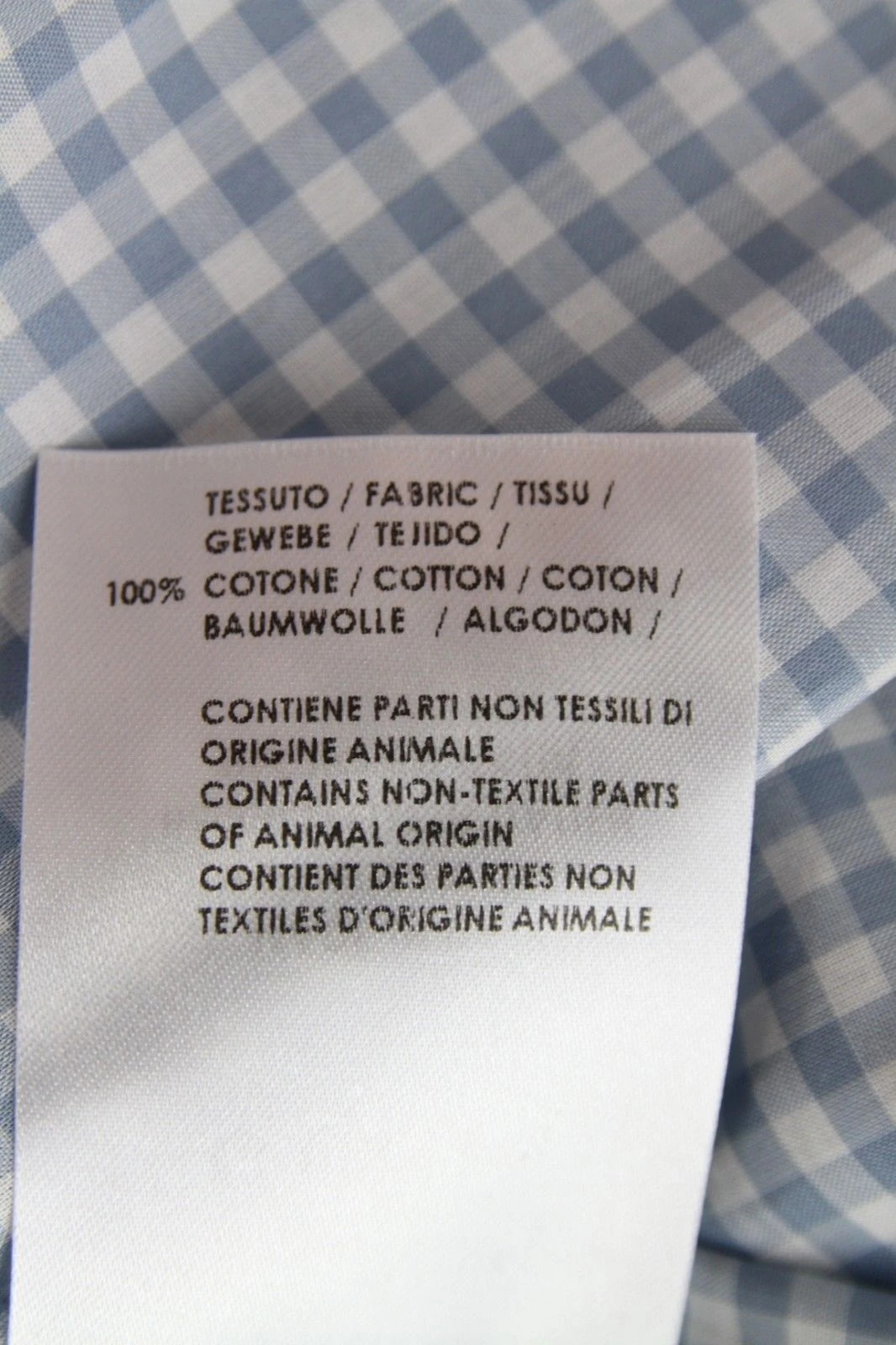 Gucci Men's Blue Topaz / White Cotton Vichy Checkered Slim Shirt 16 Gucci Men's Blue Topaz / White Cotton Vichy Checkered Slim Shirt - Image 14