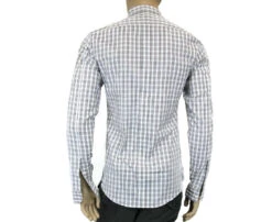 Gucci Men's Plaid Cotton Slim Dress Shirt -Lux Lair Store 307653 3163 16.5 3