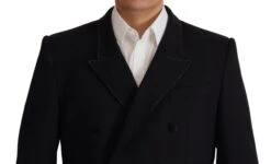 Dolce & Gabbana Black Double Breasted Coat Blazer Men's Jacket 11 Dolce & Gabbana Black Double Breasted Coat Blazer Men's Jacket -Lux Lair Store 3110898