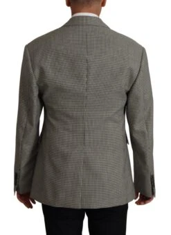 Dolce & Gabbana Gray Checkered Single Breasted Jacket Men's Blazer 10 Dolce & Gabbana Gray Checkered Single Breasted Jacket Men's Blazer -Lux Lair Store 3110907