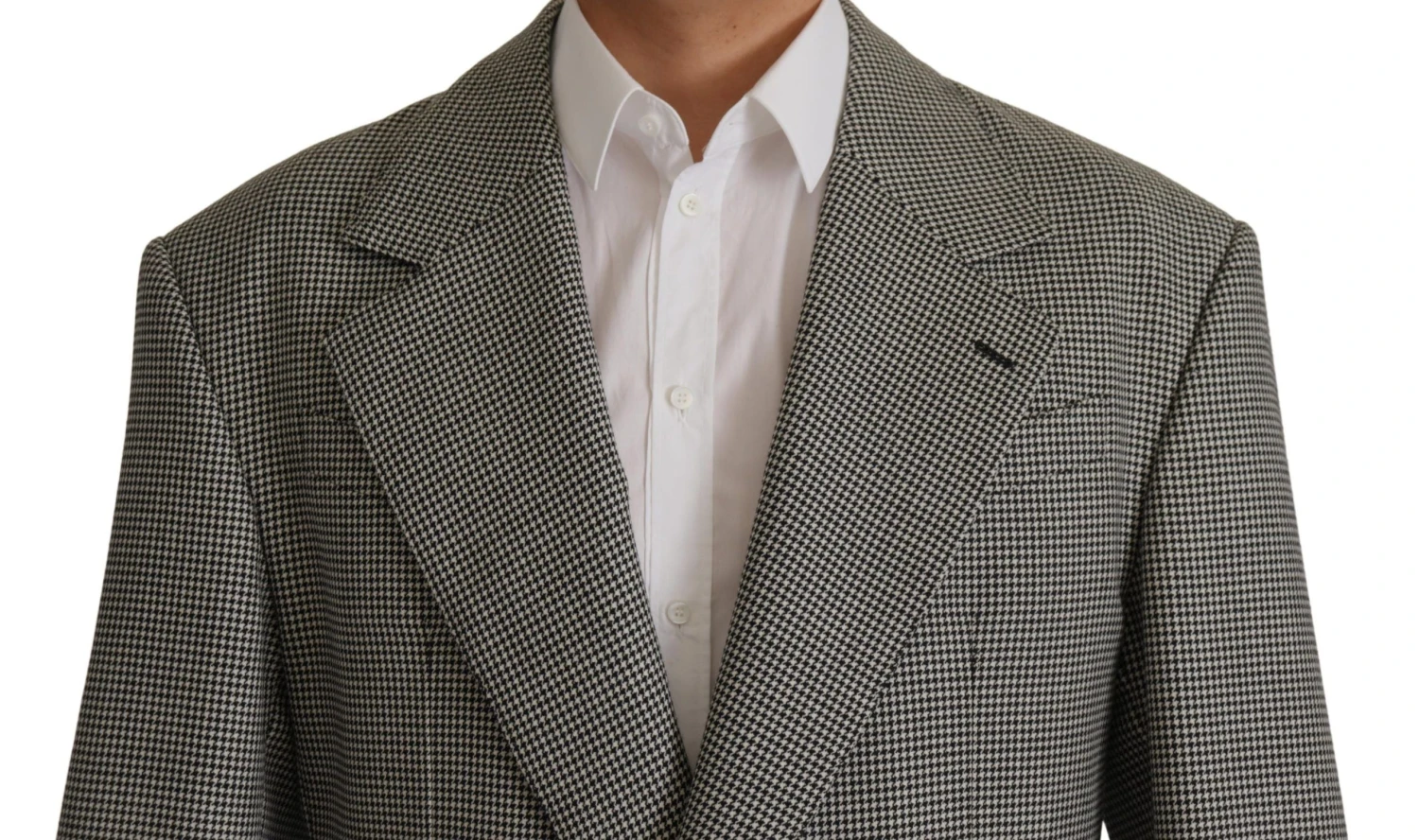 Dolce & Gabbana Gray Checkered Single Breasted Jacket Men's Blazer 6 Dolce & Gabbana Gray Checkered Single Breasted Jacket Men's Blazer - Image 4