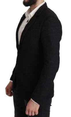 Dolce & Gabbana Black Single Breasted Coat Men Men's Blazer -Lux Lair Store 3110925