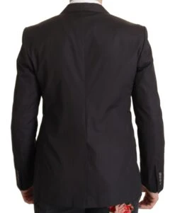 Dolce & Gabbana Black Single Breasted TAORMINA Breasted Men's Blazer 12 Dolce & Gabbana Black Single Breasted TAORMINA Breasted Men's Blazer -Lux Lair Store 3110957