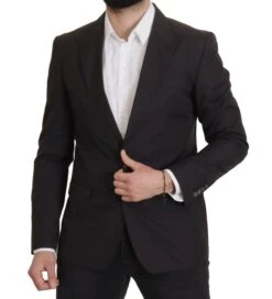 Dolce & Gabbana Black Single Breasted TAORMINA Breasted Men's Blazer 10 Dolce & Gabbana Black Single Breasted TAORMINA Breasted Men's Blazer -Lux Lair Store 3110959