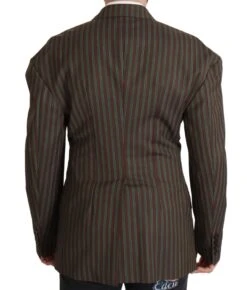 Dolce & Gabbana Multicolor Stripes Double Breasted Men's Blazer -Lux Lair Store 3110970