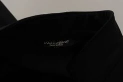 Dolce & Gabbana Black Wool Single Breasted Coat Men Men's Blazer -Lux Lair Store 3111009