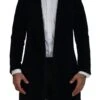Dolce & Gabbana Black Cotton Cardigan Long Coat Men Men's Jacket -Lux Lair Store 3113835