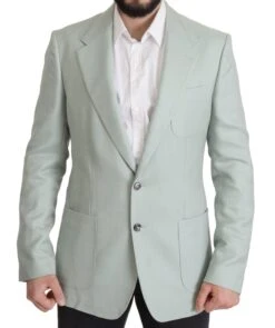 Dolce & Gabbana Green Cashmere Men's Blazer Men's Jacket