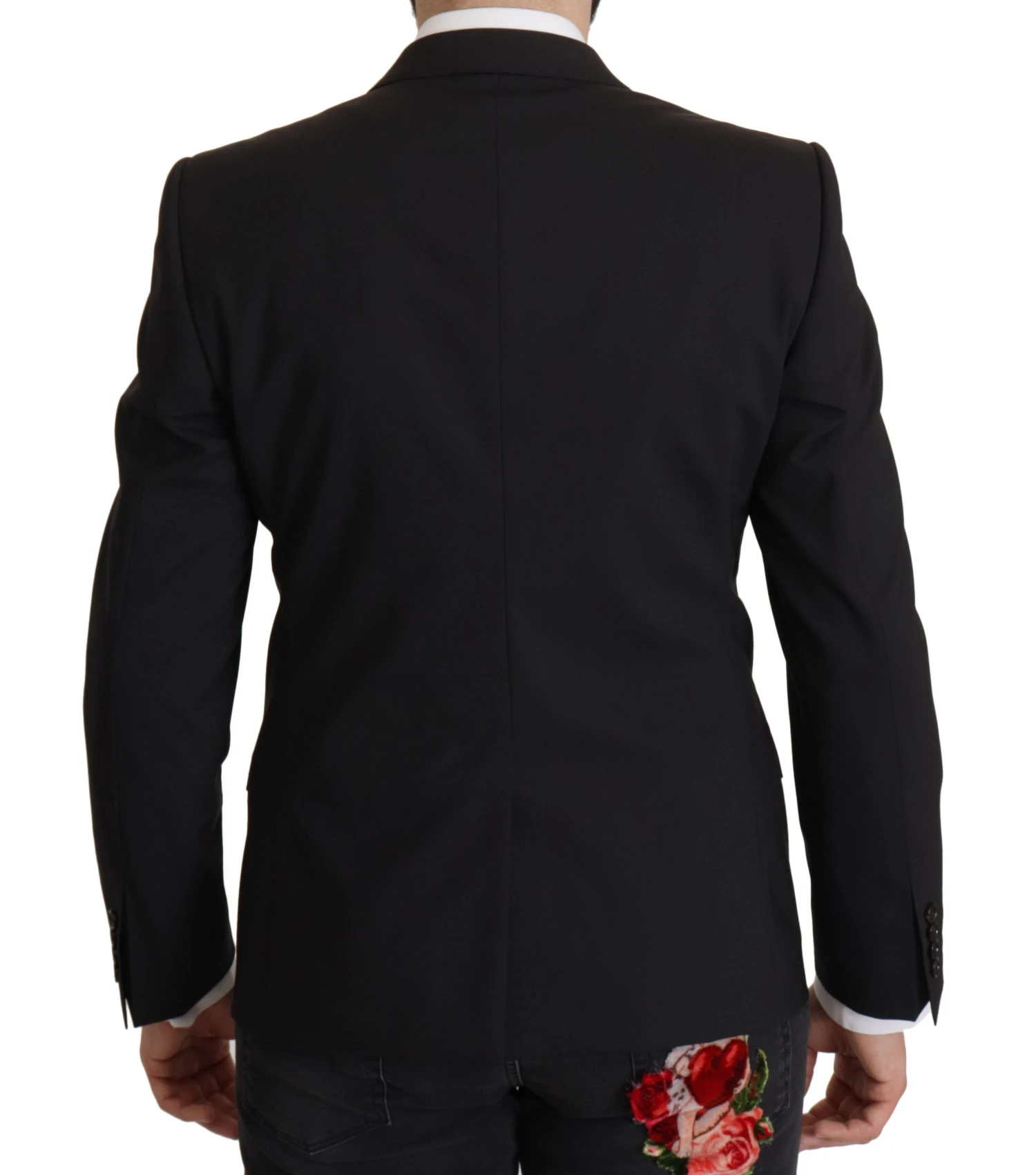 Dolce & Gabbana Black Single Breasted Jacket MARTINI Men's Blazer 5 Dolce & Gabbana Black Single Breasted Jacket MARTINI Men's Blazer - Image 3