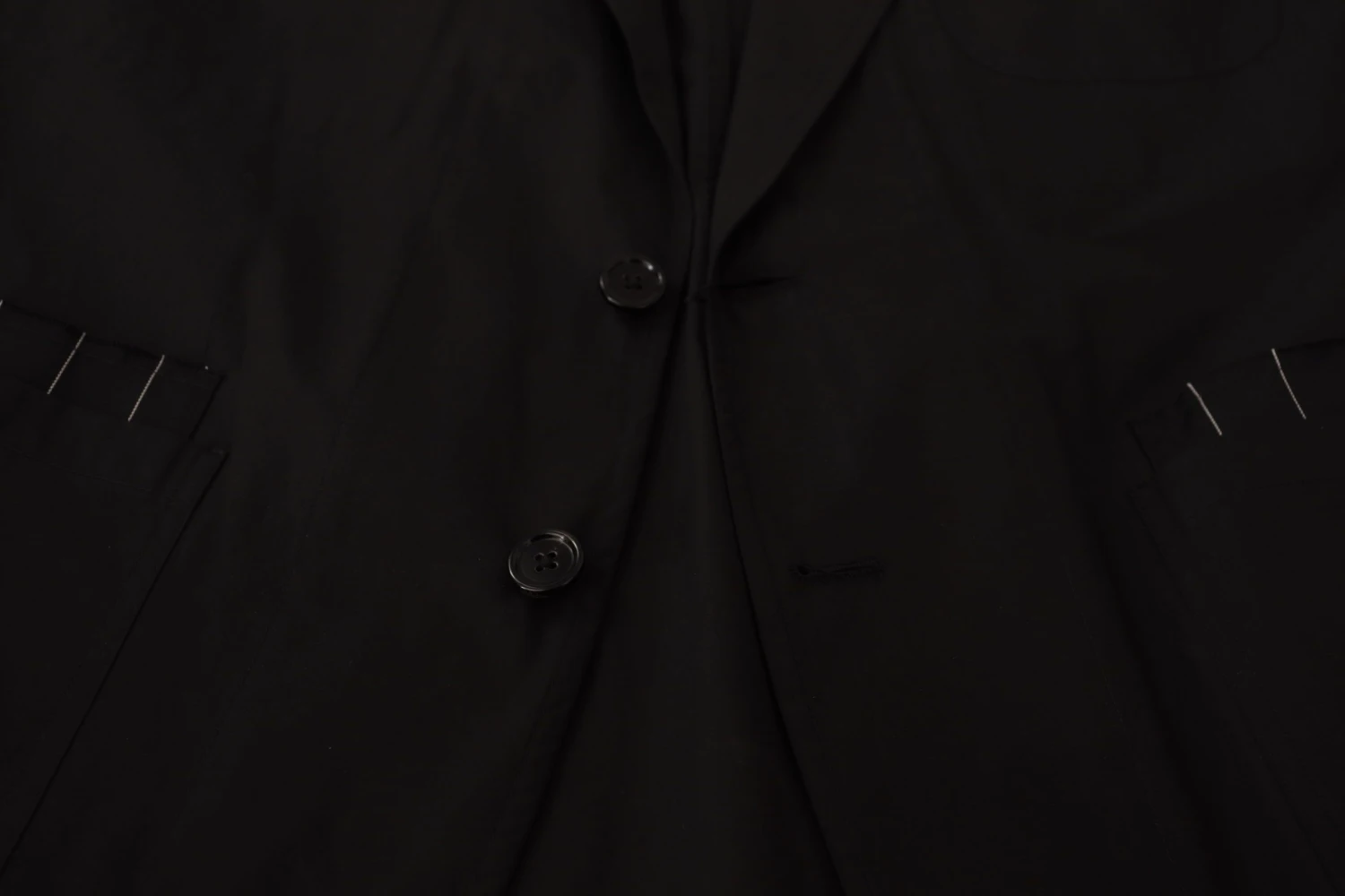 Dolce & Gabbana Black Cotton Single Breasted Blazer Men's Jacket 8 Dolce & Gabbana Black Cotton Single Breasted Blazer Men's Jacket - Image 6