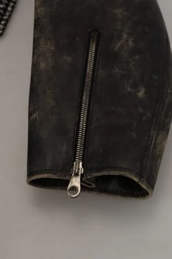 Dolce & Gabbana Black Houndstooth Polyester Bomber Men's Jacket -Lux Lair Store 3120457