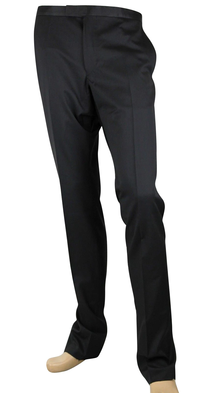 Gucci Men's Skinny Black Wool 60 Evening Dress Pant 3 Gucci Men's Skinny Black Wool 60 Evening Dress Pant