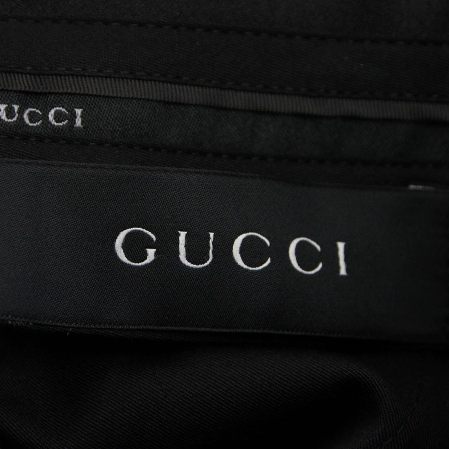 Gucci Men's Skinny Black Wool 60 Evening Dress Pant 8 Gucci Men's Skinny Black Wool 60 Evening Dress Pant - Image 6