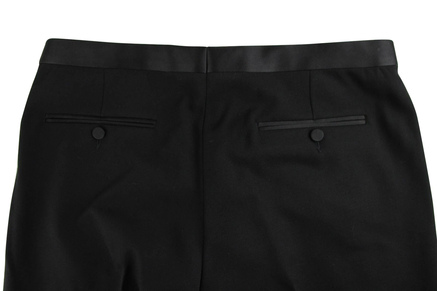 Gucci Men's Stretch Skinny 60s Black Cotton Elastane Dress Pant 13 Gucci Men's Stretch Skinny 60s Black Cotton Elastane Dress Pant - Image 11