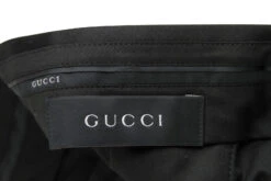 Gucci Men's Stretch Skinny 60s Black Cotton Elastane Dress Pant 27 Gucci Men's Stretch Skinny 60s Black Cotton Elastane Dress Pant -Lux Lair Store 318144 z4714 1000 50r 6