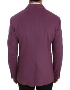 Dolce & Gabbana Purple Cashmere Slim Fit Blazer Men's Jacket -Lux Lair Store 326003