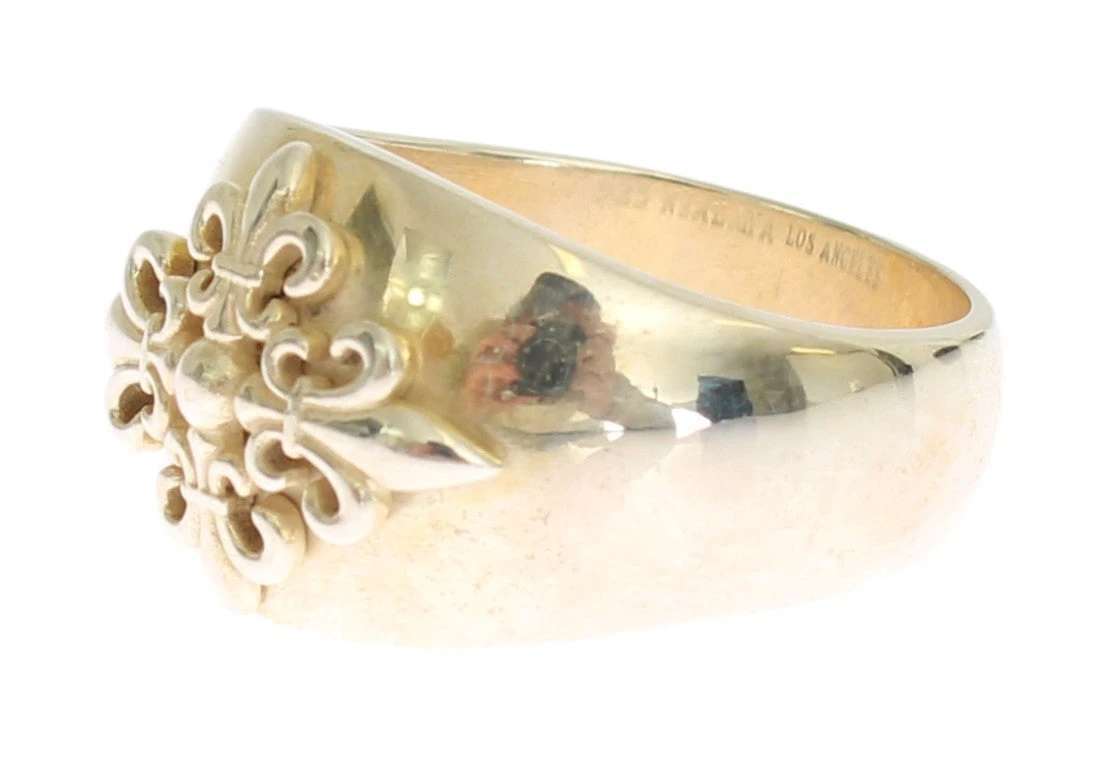 Nialaya Silver Crest 925 Sterling Men's Ring 4 Nialaya Silver Crest 925 Sterling Men's Ring - Image 2