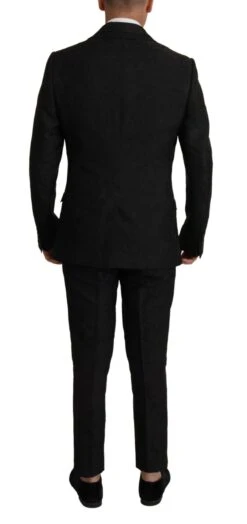 Dolce & Gabbana Black Polyester Formal 2 Piece MARTINI Men's Suit 10 Dolce & Gabbana Black Polyester Formal 2 Piece MARTINI Men's Suit -Lux Lair Store 3480563