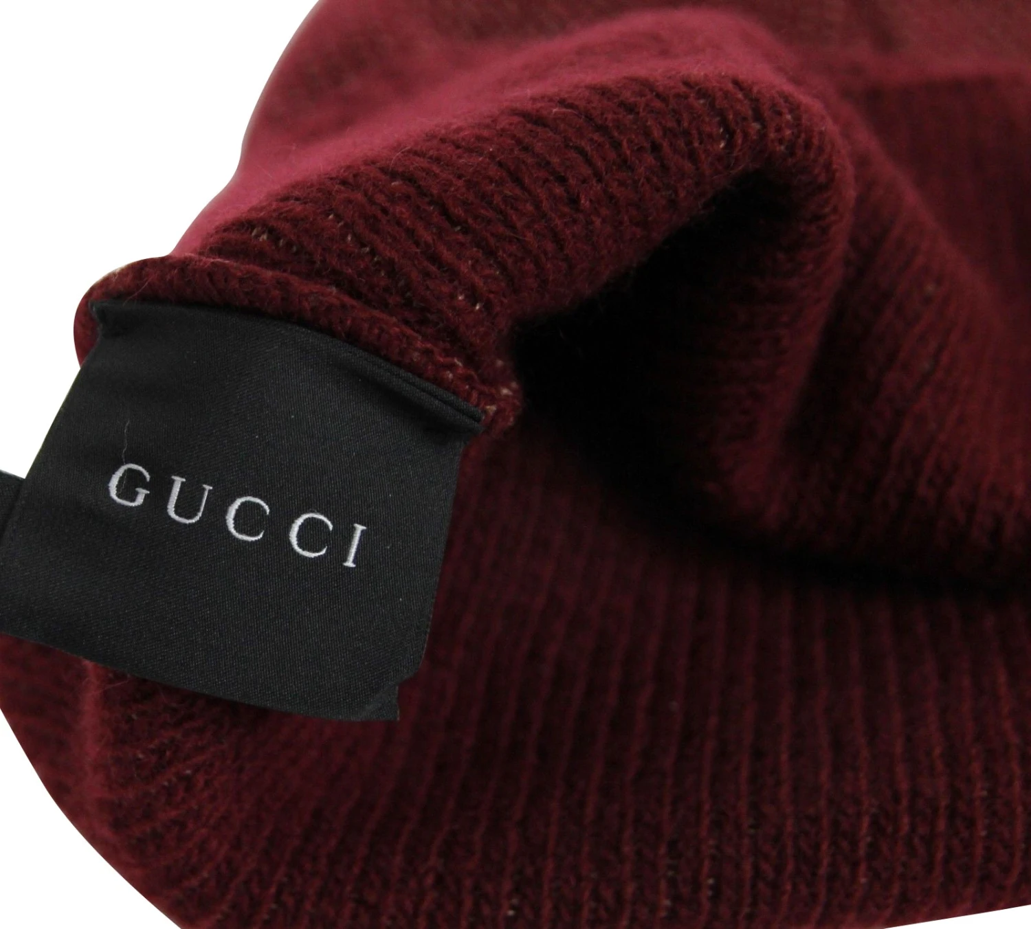 Gucci Unisex Burgundy Wool Cashmere Cotton Knit Beanie Hat With Logo 352350 6079 7 Gucci Unisex Burgundy Wool Cashmere Cotton Knit Beanie Hat With Logo 352350 6079 - Image 5