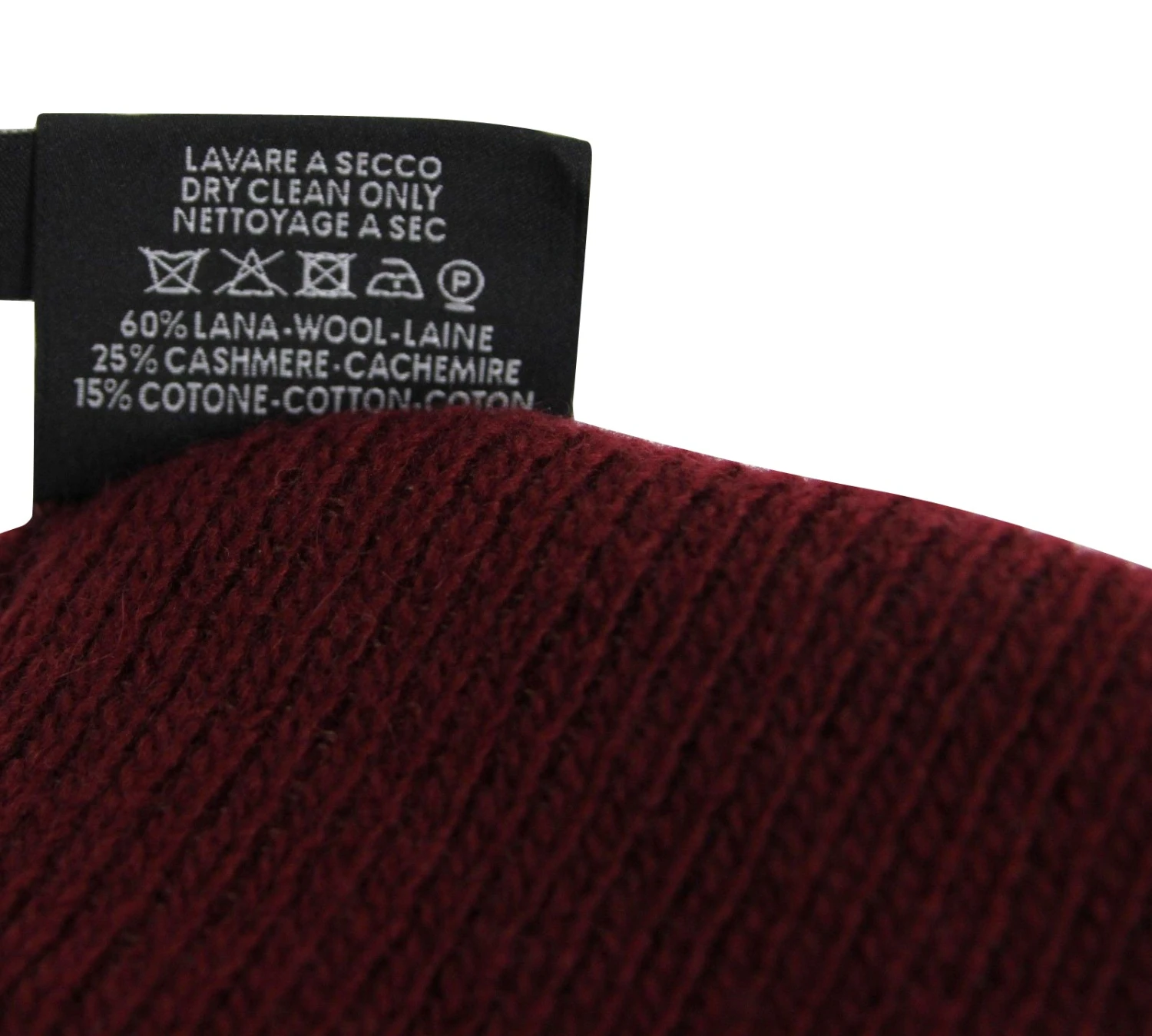 Gucci Unisex Burgundy Wool Cashmere Cotton Knit Beanie Hat With Logo 352350 6079 8 Gucci Unisex Burgundy Wool Cashmere Cotton Knit Beanie Hat With Logo 352350 6079 - Image 6