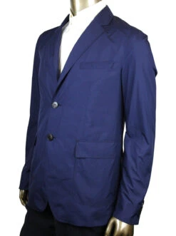 Gucci Men's Light Weight Navy Blue Polyester Techno Jacket 35 Gucci Men's Light Weight Navy Blue Polyester Techno Jacket -Lux Lair Store 352983 4379 52r 2