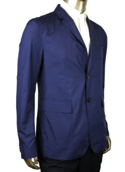 Gucci Men's Light Weight Navy Blue Polyester Techno Jacket 24 Gucci Men's Light Weight Navy Blue Polyester Techno Jacket -Lux Lair Store 352983 4379 60r 3