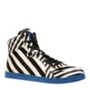Gucci Men's Multi-Color Zebra Print Calf Hair High Top Sneaker -Lux Lair Store 353412 9092 11.5g 1