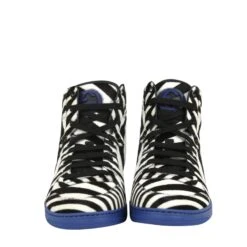 Gucci Men's Multi-Color Zebra Print Calf Hair High Top Sneaker -Lux Lair Store 353412 9092 7.5g 2