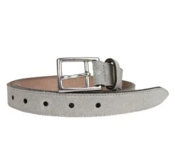 Gucci Men's Silver Light Gray Fabric Leather Belt Buckle 368193 1417 14 Gucci Men's Silver Light Gray Fabric Leather Belt Buckle 368193 1417 -Lux Lair Store 368193 1417 38 3