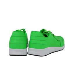 Gucci Men's Running Neon Green Leather Lace Up Sneakers 40 Gucci Men's Running Neon Green Leather Lace Up Sneakers -Lux Lair Store 369088 3707 9g 5