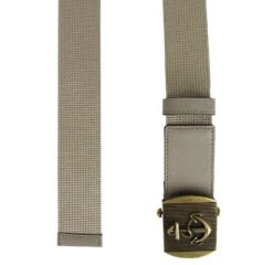 Gucci Men's Military Beige Fabric Belt Anchor Brass Buckle 375191 1523 -Lux Lair Store 375191 1523 38 3