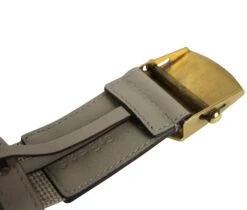 Gucci Men's Military Beige Fabric Belt Anchor Brass Buckle 375191 1523 -Lux Lair Store 375191 1523 38 4