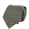 Bottega Veneta Men's Flower Print Beige / Dark Brown Silk Woven Tie 376675 1973 -Lux Lair Store 376675 1973 8062820455 1