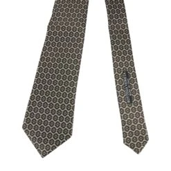 Bottega Veneta Men's Flower Print Beige / Dark Brown Silk Woven Tie 376675 1973 11 Bottega Veneta Men's Flower Print Beige / Dark Brown Silk Woven Tie 376675 1973 -Lux Lair Store 376675 1973 8062820455 3