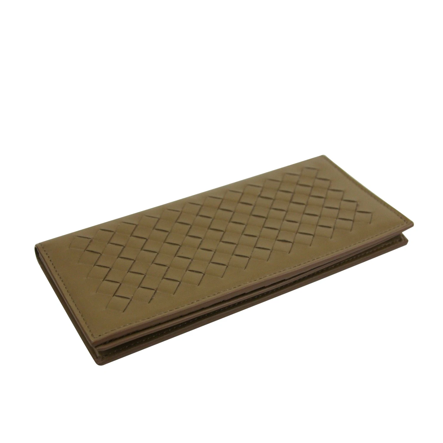 Bottega Veneta Men's Woven Long Light Brown Leather Bifold Wallet 390878 2314 9 Bottega Veneta Men's Woven Long Light Brown Leather Bifold Wallet 390878 2314 - Image 7