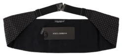 Dolce & Gabbana Black Polka Dot Wide Waist Men Belt Men's Cummerband 8 Dolce & Gabbana Black Polka Dot Wide Waist Men Belt Men's Cummerband -Lux Lair Store 3963427