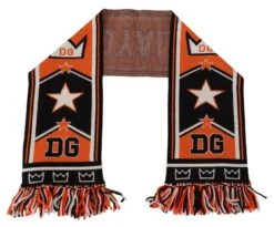 Dolce & Gabbana Multicolor DG Logo Printed Men Neck Wrap Shawl Men's Scarf -Lux Lair Store 3965929