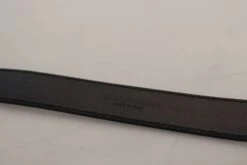 Dolce & Gabbana Blue Leather Silver Metal Buckle Vintage Men's Belt -Lux Lair Store 3967550