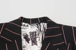 Dolce & Gabbana Black Stripes Viscose Double Breasted Men's Blazer 13 Dolce & Gabbana Black Stripes Viscose Double Breasted Men's Blazer -Lux Lair Store 3968044
