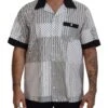 Dolce & Gabbana White Black Patterned Button Down Men's Shirt 2 Dolce & Gabbana White Black Patterned Button Down Men's Shirt -Lux Lair Store 3968362