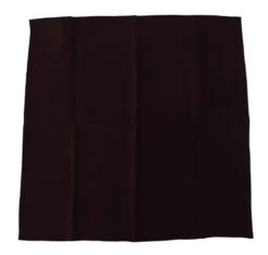 Dolce & Gabbana Brown Silk Blend Square Wrap Handkerchief Men's Scarf