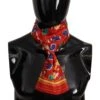Dolce & Gabbana Multicolor DG Umbrellas Print Shawl Fringe Men's Scarf