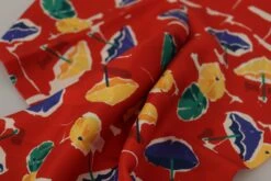 Dolce & Gabbana Multicolor DG Umbrellas Print Shawl Fringe Men's Scarf -Lux Lair Store 3974819