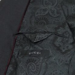Gucci Men's Panama Dark Grey Wool / Mohair Formal Jacket -Lux Lair Store 398949 1165 52r 5