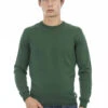 Baldinini Trend Green Cotton Men Men's Sweater -Lux Lair Store 4098484