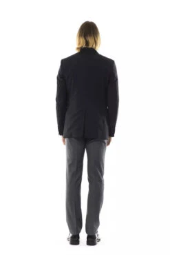 Uominitaliani Black Wool Men's Men's Blazer 12 Uominitaliani Black Wool Men's Men's Blazer -Lux Lair Store 4110783