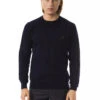 Uominitaliani Blue Merino Wool Men's Men's Sweater 1 Uominitaliani Blue Merino Wool Men's Men's Sweater -Lux Lair Store 4113001