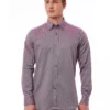 Bagutta Burgundy Cotton Men Men's Shirt -Lux Lair Store 4115752
