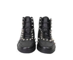 Gucci Men's Black Sttuded Leather High Top Sneaker 12 Gucci Men's Black Sttuded Leather High Top Sneaker -Lux Lair Store 411774 1000 10 3