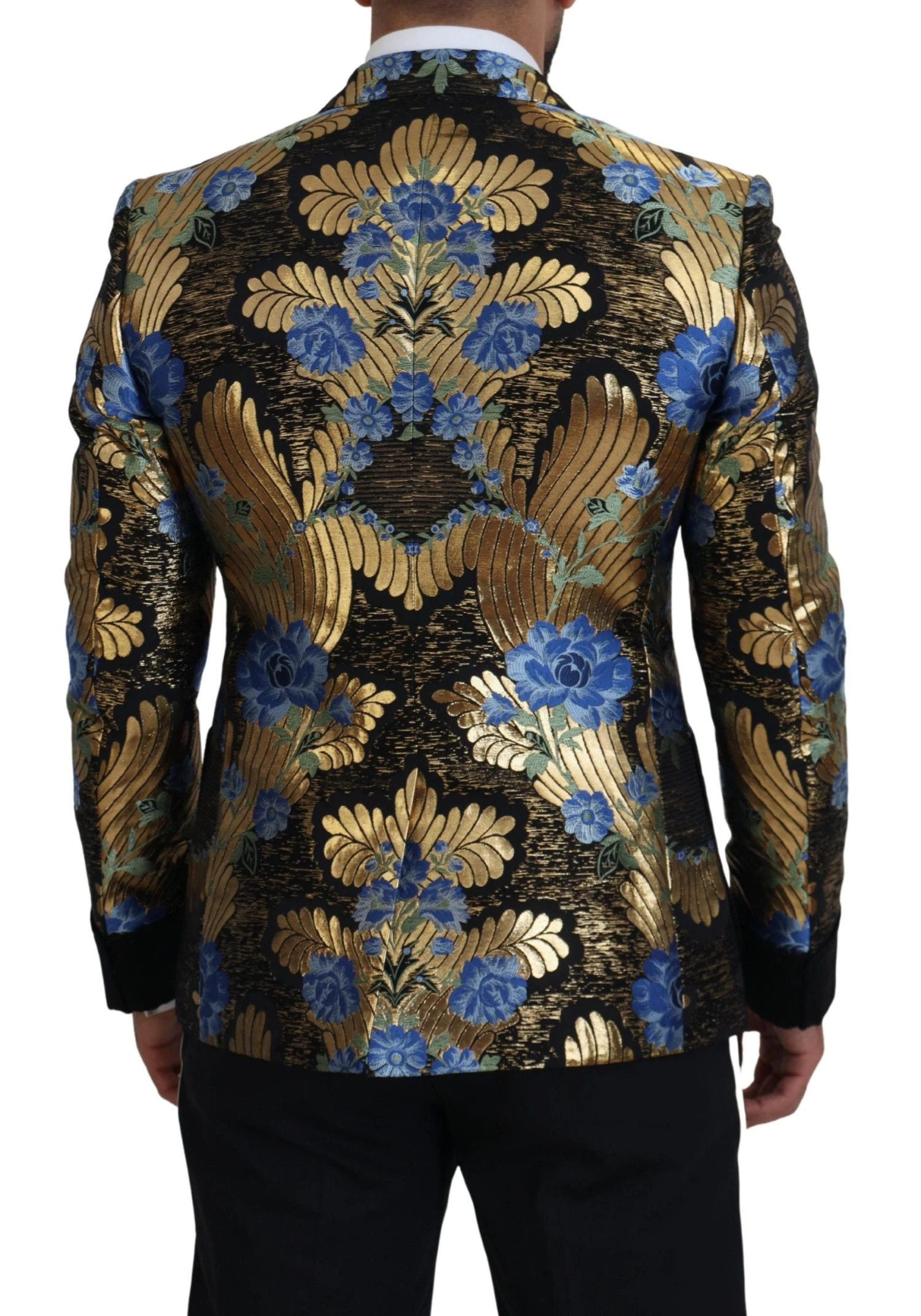 Dolce & Gabbana Gold Lurex Double Breasted Jacket Men's Blazer 5 Dolce & Gabbana Gold Lurex Double Breasted Jacket Men's Blazer - Image 3